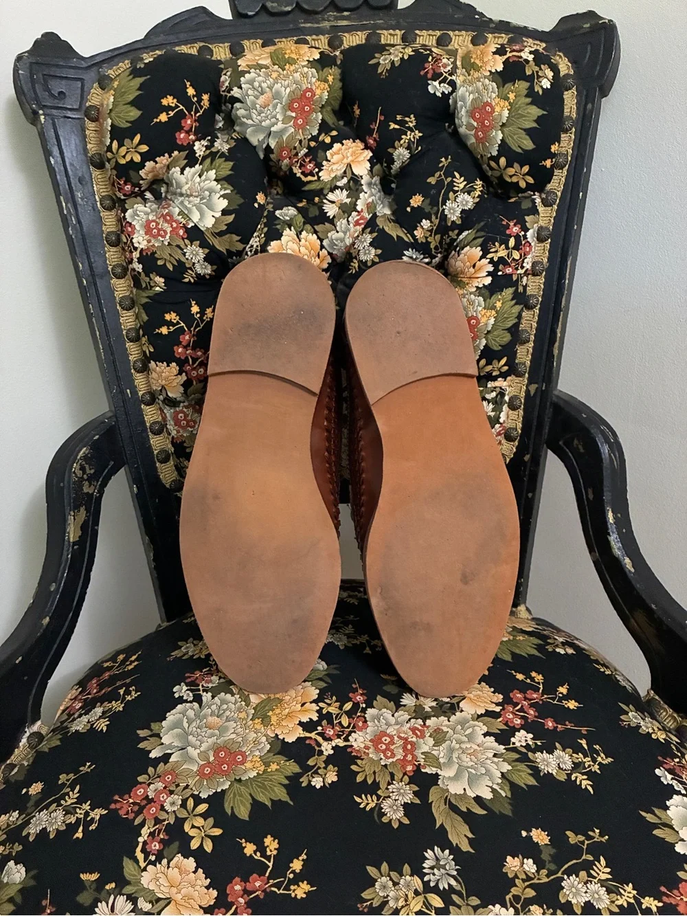 Dune London Brown Brickles Leather Woven Loafers